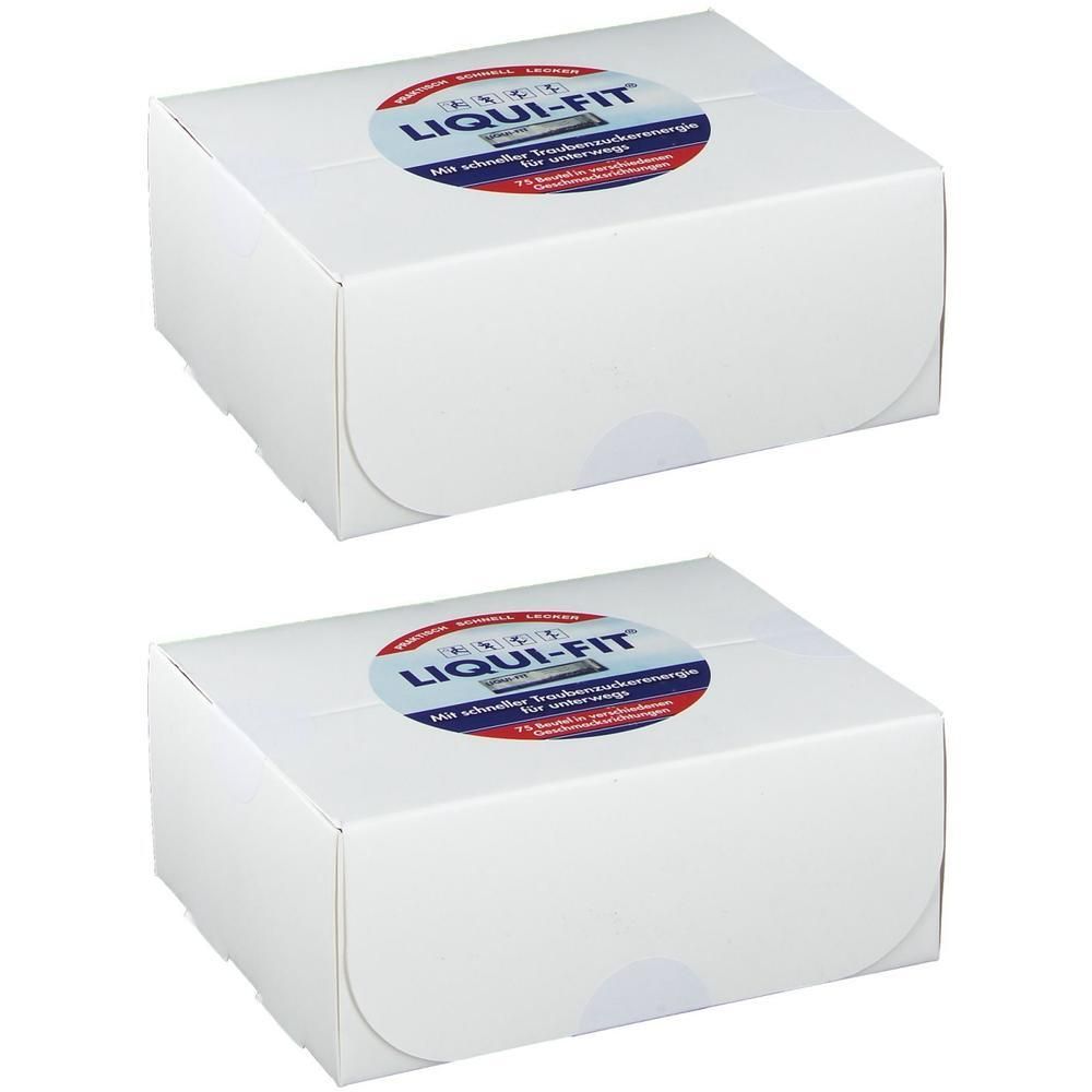 Liqui FIT flüssige Zuckerlösung Vorratsbox Beutel 2x 2x75 St