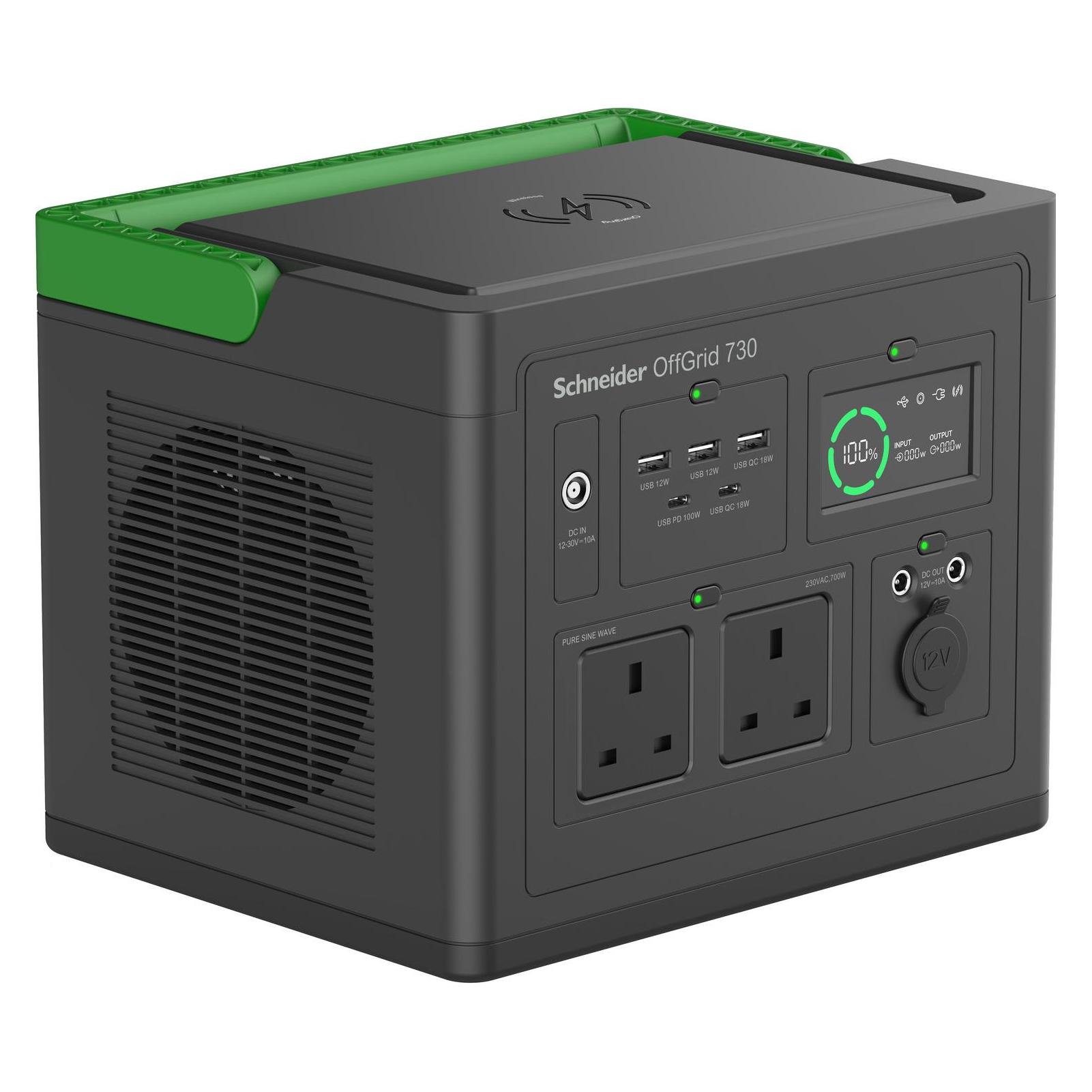 APC Schneider OffGrid Portable Power Station 730 738Wh Lithium-ion 2 UK Sinewave (738 Wh, 6.40 kg) (PPS730-UK)