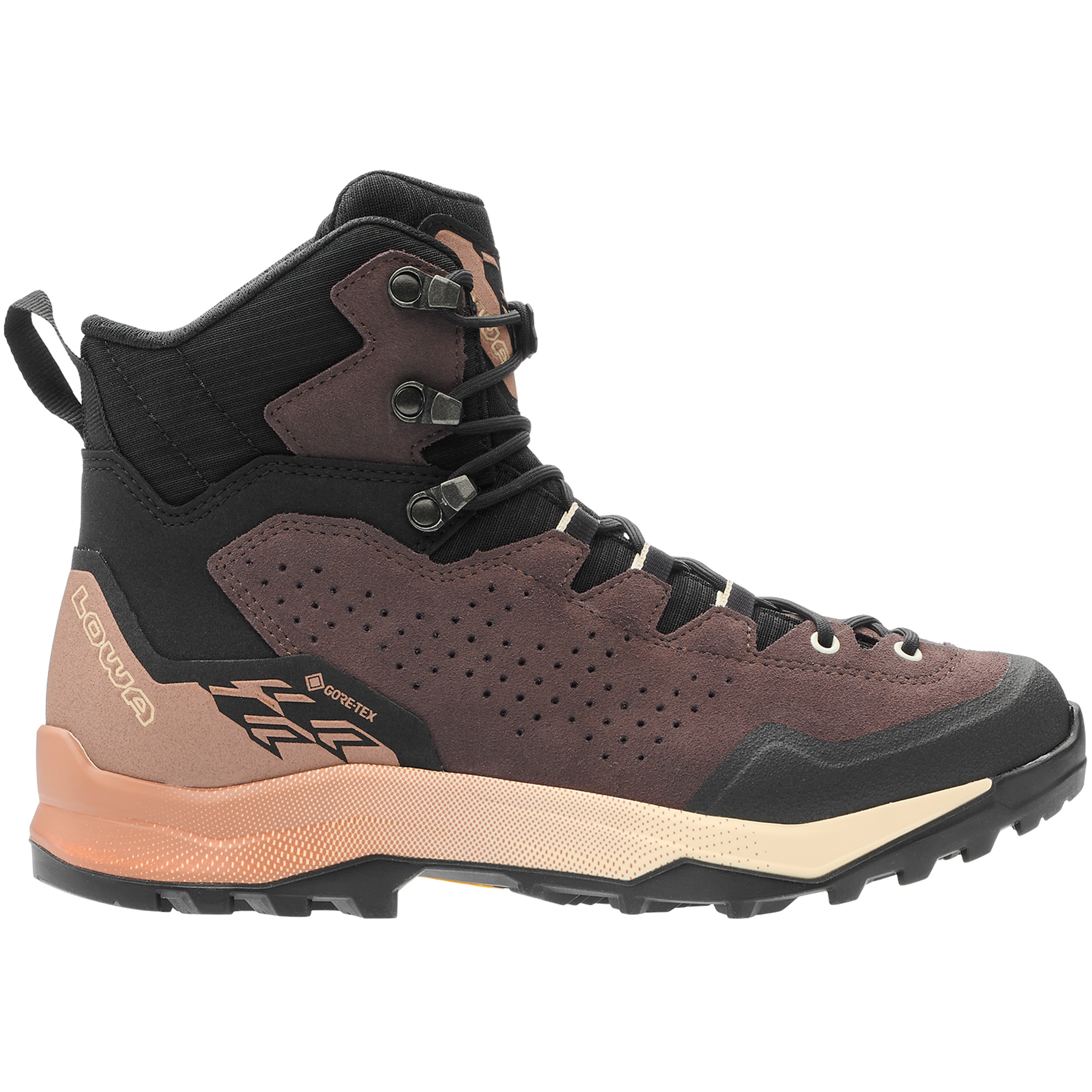 Lowa Explorer GTX Mid Damen Wanderschuhe braun Größe 41 Camping Wasserdicht