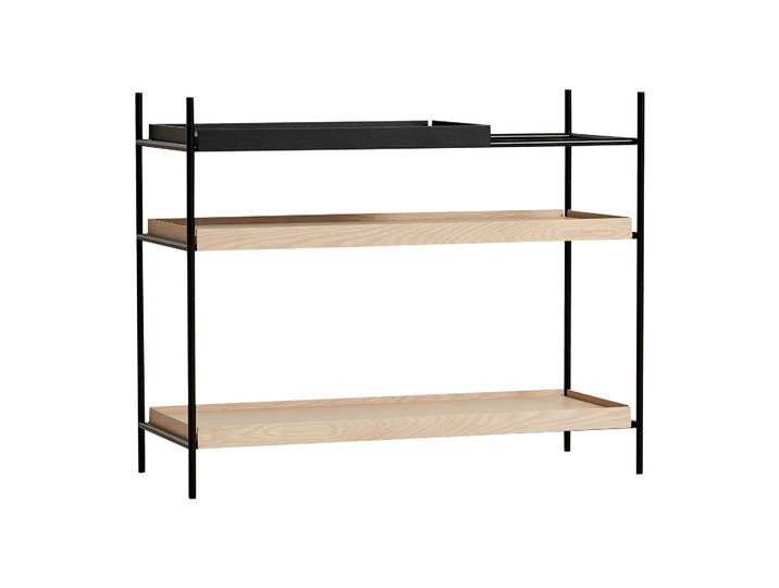 Woud Tray Regal niedrig Eiche, 80 x 100 cm Style 3