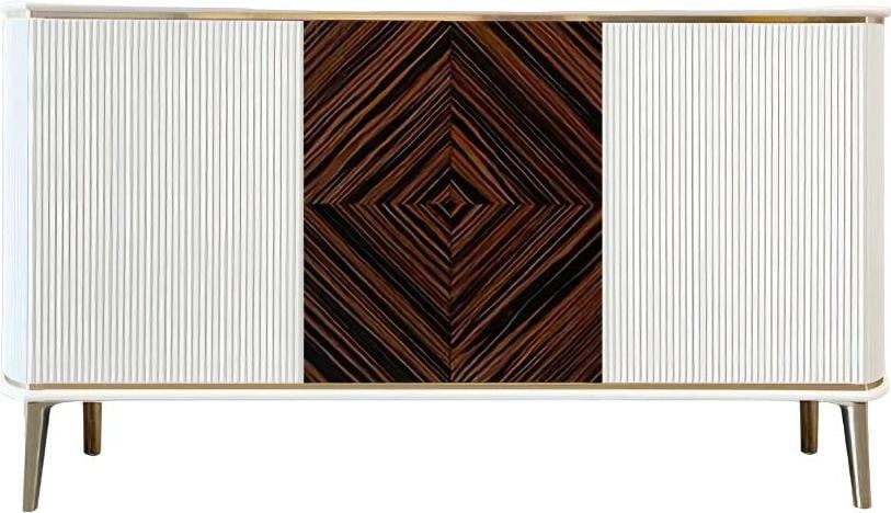 Modern TV Lowboard Luxus Wit Design Meubel voor de Woonkamer