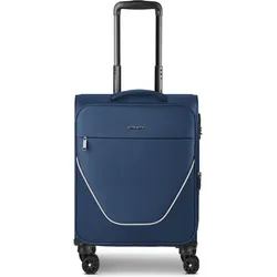 Stratic taska 4-Rollen Kabinentrolley S 55 cm mit Dehnfalte, Koffer, Blau