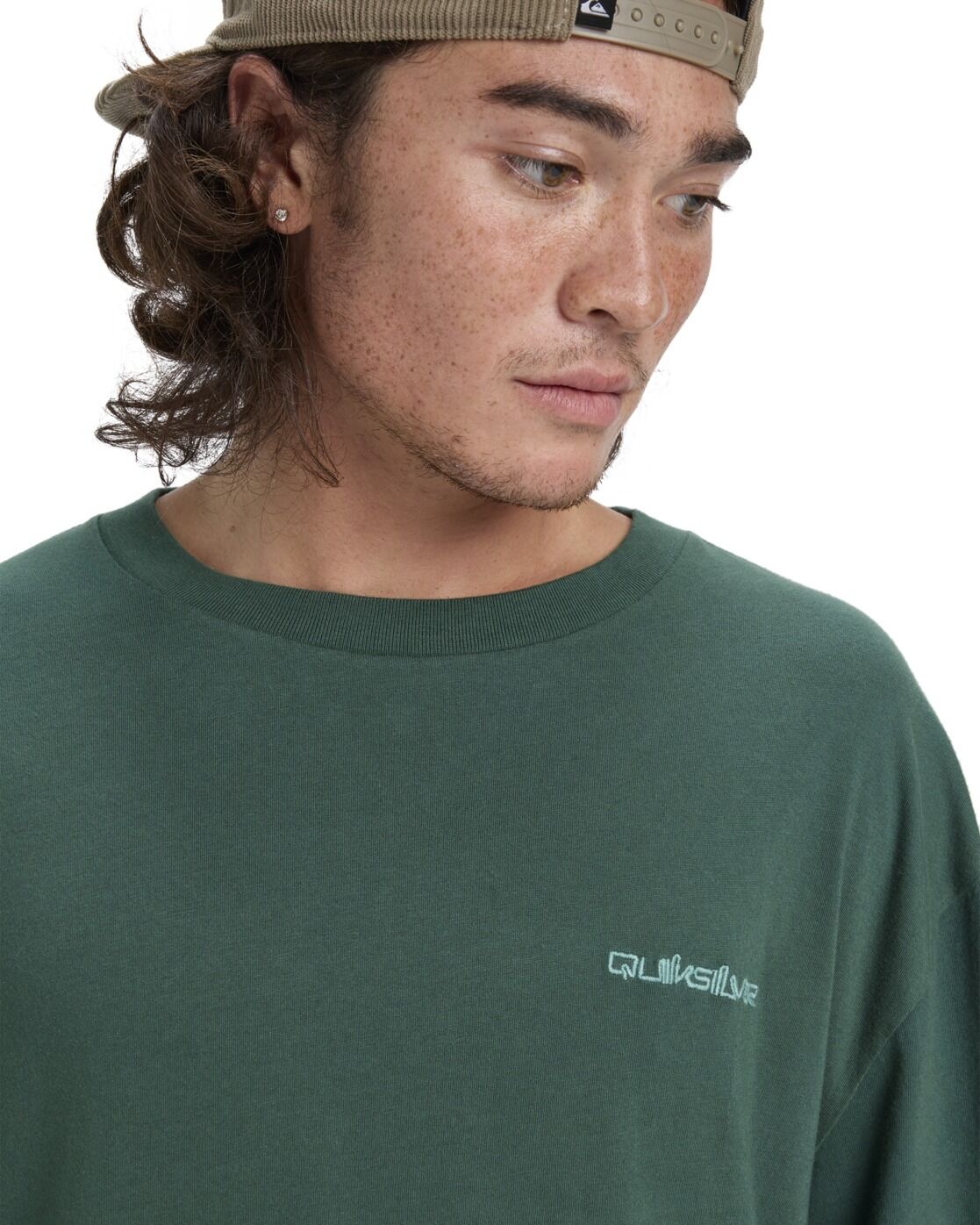 T-Shirt QUIKSILVER "Salt Water", Herren, Gr. L, grün, Obermaterial: 100% Baumwolle., Shirts T-Shirt grün L