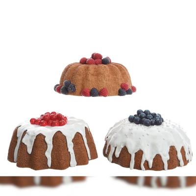 Kaemingk Kuchen Deko Polymagnesium Heidelbeere Kirsche Himbeere Ø7cm Stückpreis
