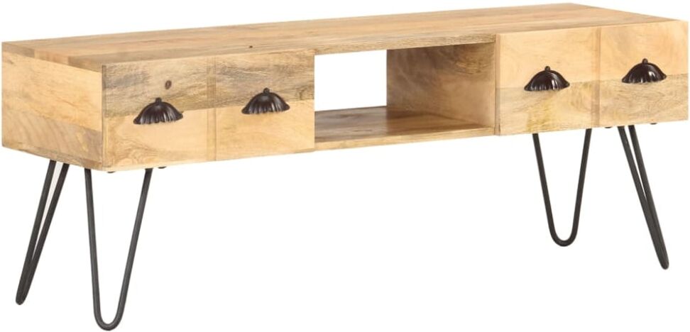 Maison Chic Meuble tv bois noir 120x35x45 cm Noir 120x45x35cm