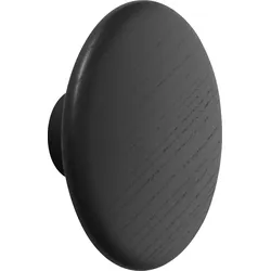 Dots Wood Wandhaken 9 cm schwarz