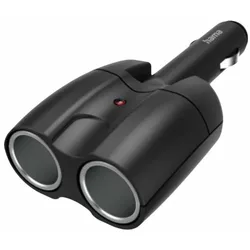 HAMA 2-fach-Verteiler für Zigarettenanzünderbuchse 180ø Gelenkstecker 12V schwarz