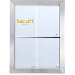 Securit® Classic Informationsdisplay 4A4 aus Edelstahl