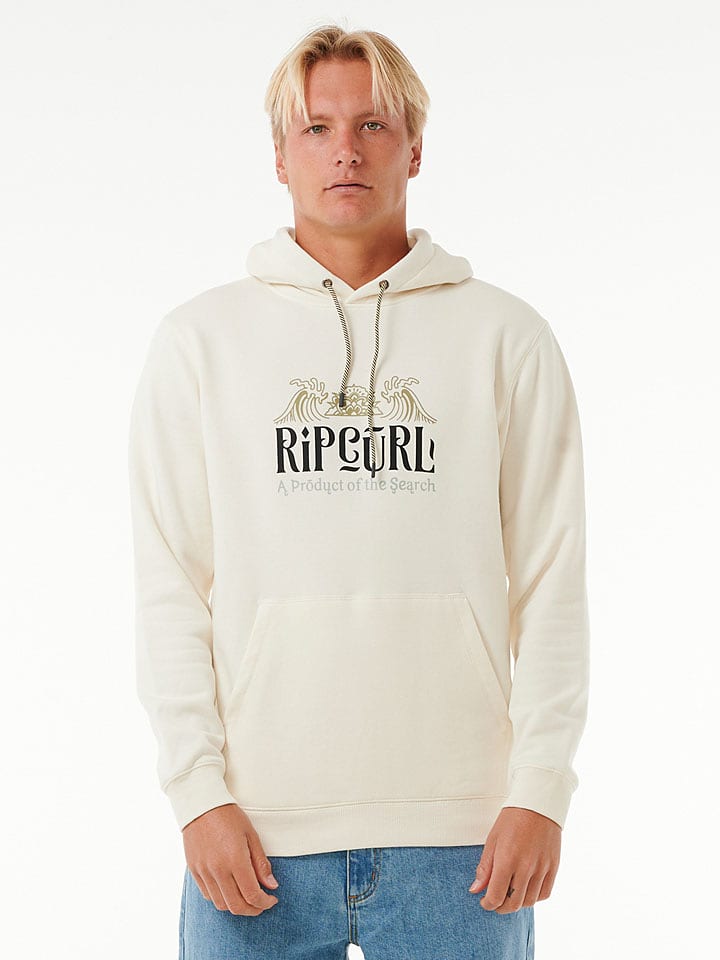 Rip Curl Hoodie "Down The Line" in Creme - XL