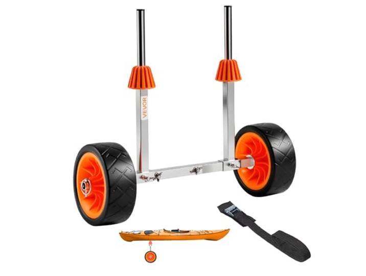 VEVOR Chariot de Kayak\, Chariot de Transport Paddle Pliable Compact\, avec Pneus en Caoutchouc