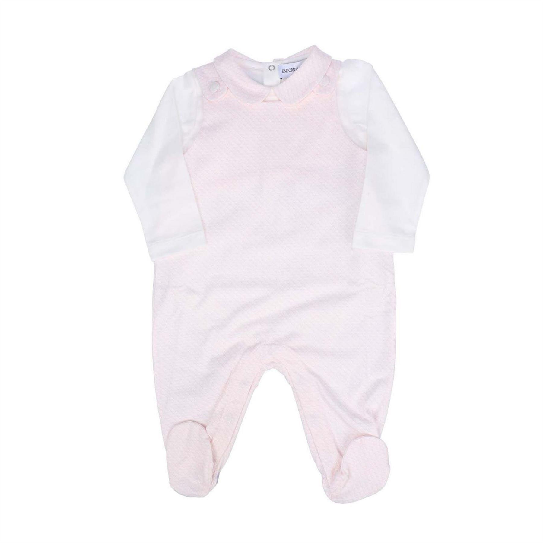 Emporio Armani - Strampelanzug-Set für Mädchen, Baumwolle (Pink)