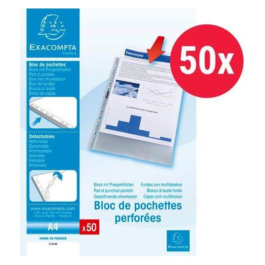 Exacompta Klarsichthüllen 31048E PP Transparent (A4) (31048E)