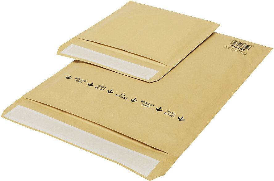 kaiserkraft Papierpolstertasche Sumo®, geschredderte Papierbahnen, Innen-LxB 215 x 145 mm, VE 100 Stk
