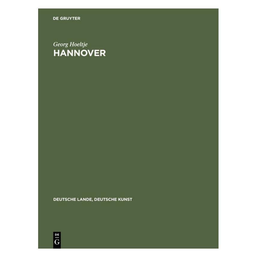 De Gruyter Hoeltje:Hannover (Deutsch, Hardcover, Georg Hoeltje) (67779444)