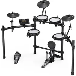 NUX DM-210 Digital Drumset Schwarz (E-Drum), Schlagzeug, Schwarz