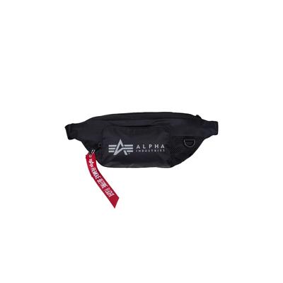 Gürteltasche ALPHA INDUSTRIES "Packable Waist Bag", schwarz, Obermaterial: 100% Nylon. Futter: 100% Polyester, Taschen Gürteltasche