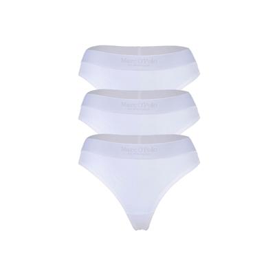 String MARC O'POLO "String 3er Pack", Damen, Gr. XL, weiß, Obermaterial: 95% Baumwolle CO(Bio). 5% Elasthan EL., Unterhosen String