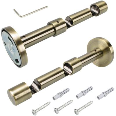 Doppelträger LIEDECO, gold (messingfarben, antik), Ø:1,6cm, Gardinenstangenhalterungen, für Gardinenstangen Ø 16 mm