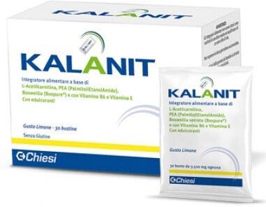CHIESI ITALIA SpA Kalanit 30 Bustine da 3500mg - Integratore Alimentare con L-Acetilcarnitina, PEA, Boswellia, Vitamina B6 e Vitamina E
