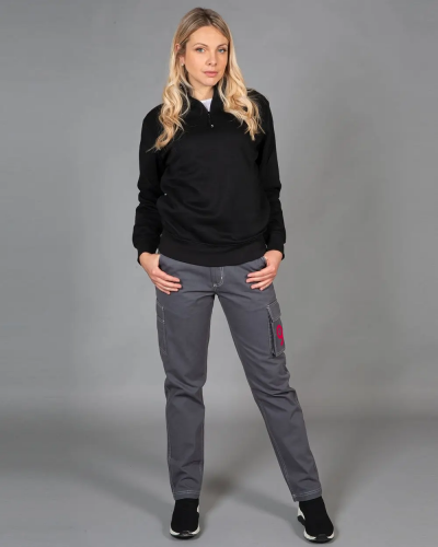 Vigo Lady pantalone donna multitasche cotone 260g elastici Personalizzate o neutre JRC