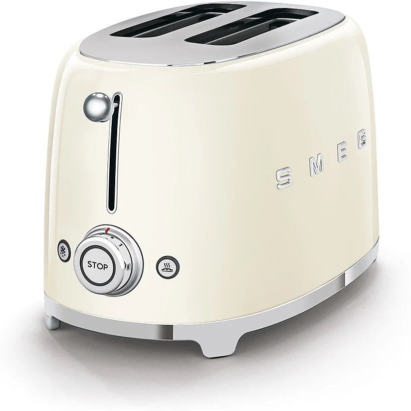Smeg TSF01 50's Style Retro Two Slice Toaster Cream 2 - Slice