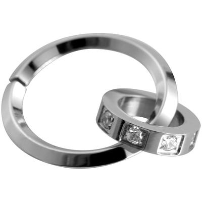 Kettenanhänger ADELIA´S "Anhänger aus Edelstahl mit Zirkonia", silber, Schmuckanhänger, Damen, Edelstahl, Kettenanhänger, Zum Verschenken – ideal zum Jubiläum