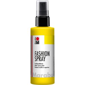 Marabu Stoffmalfarben Fashion Spray, sonnengelb, für helle Textilien, waschfest bis 40°C, 100ml
