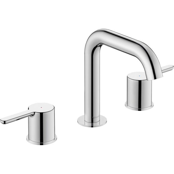 Duravit C.1 3-Loch Waschtischarmatur C1106000310 chrom, ohne Ablaufgarnitur, Ausladung 140mm