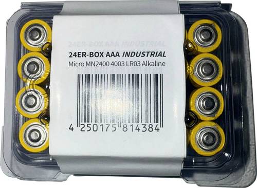 Varta Micro LR03 Batteriebox Alkali-Mangan 1200 mAh, 1300 mAh 1.5V 24St.