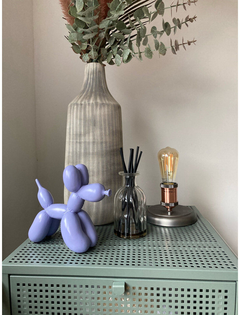 Yappiedogs Handmade Resin Figurine / Sculpture Decorative Object Lilac