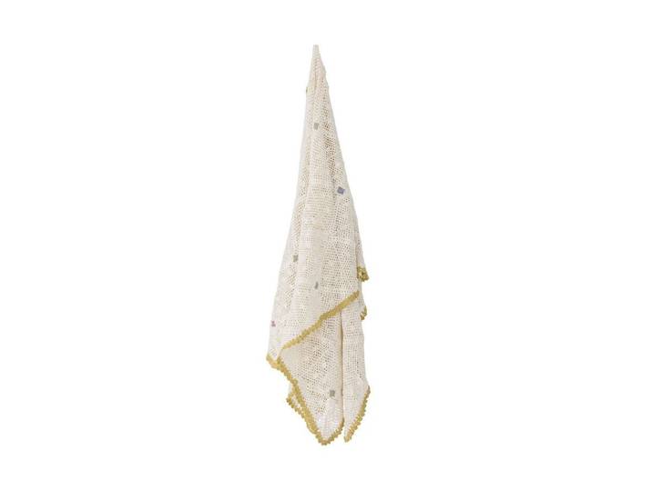 Tagesdecke Ara – Handgehäkeltes Design in Naturton - Naturton - Luxusbetten24