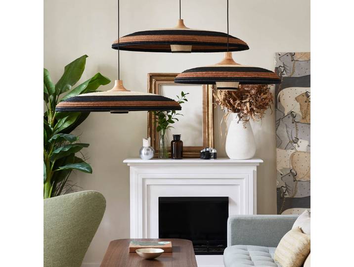 Grass Pendelleuchte M Brown - Forestier Grass M - Wohnzimmer - Design - Einflammig