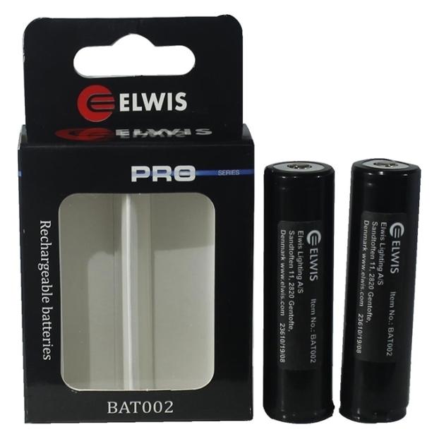 Elwis - LED Lampen ELWIS LIGHTING Batterier 2 X 18650, 3.7V, 2600 Mah (2 Stk., 18650, 2600 mAh) (5703296990028)