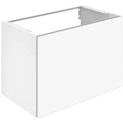 Keuco X-Line Waschtisch-Unterschrank 33162140000 Dekor trüffel seidenmatt, Glas trüffel klar, 80x60,5x49cm