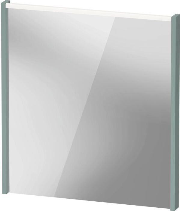 Duravit D-Code Spiegel DC70760HGHG0000 650x700x48, Fjordgrün Matt, mit LED Beleuchtung
