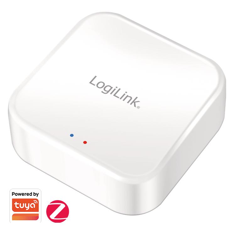 LogiLink Wi-Fi Smart Zigbee Gateway, für alle smarten Zigbee-Produkte,Tuya kompatibel, Weiss (SH0136)