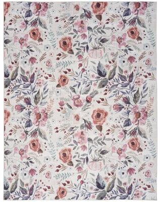 Nourison Washables Indoor Multicolored Floral Area Rug