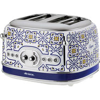 4-Schlitz-Toaster Capri weiß/mehrfarbig, 1.630 Watt, für 4 Scheiben Toast