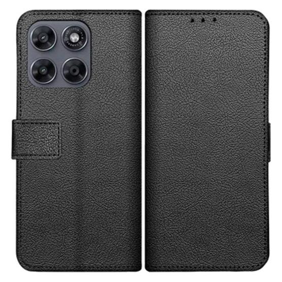 Just in Case PU-Leder Book Hülle Schwarz Motorola Moto G67/G77 (Motorola Moto G67, Motorola Moto G77, Motorola Moto G87) (MMT2893CW1)