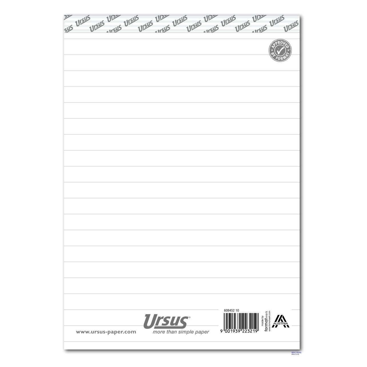 Ursus Notizblock (A5, Liniert) (608452 10)