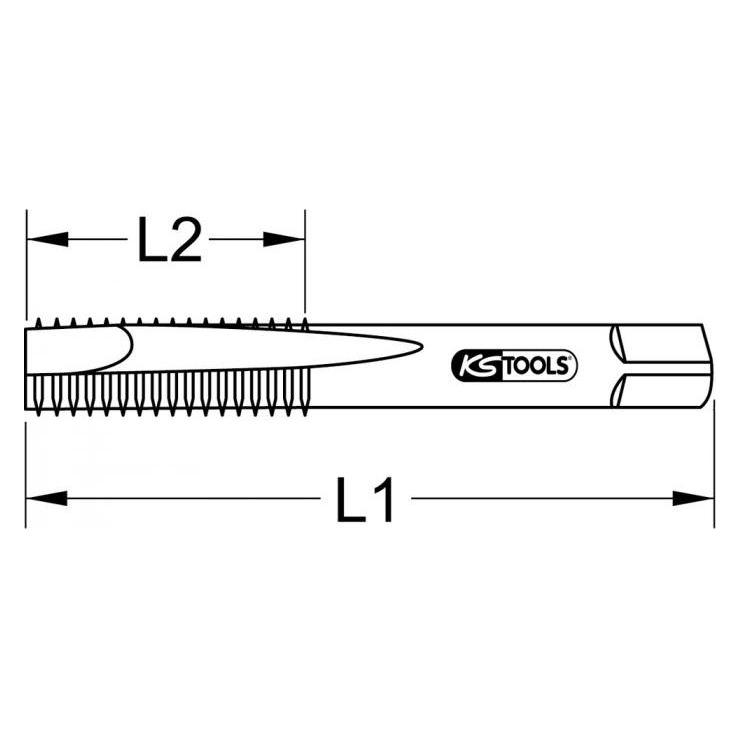 KS Tools HSS Handgewindebohrer-Satz M (331.0030)