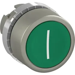 ABB P9MPNVG028 Drucktaster flach grün “I“, Metall, tastend, nicht beleuchtbar 1SFA187112R9502