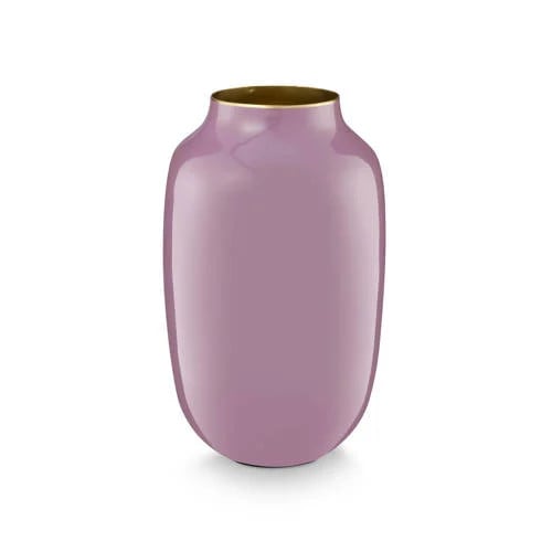 Pip Studio metalen vaas paars Hoogte: 30 cm