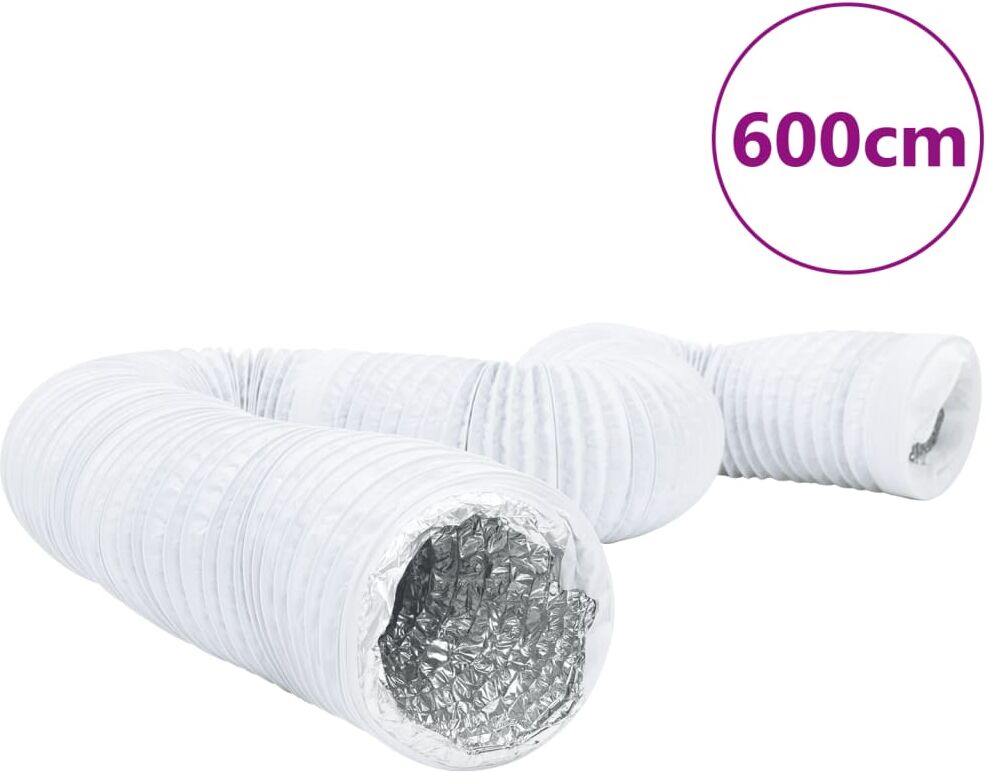 vidaXL Conduit de ventilation aluminium et PVC 6 m Ø15 cm
