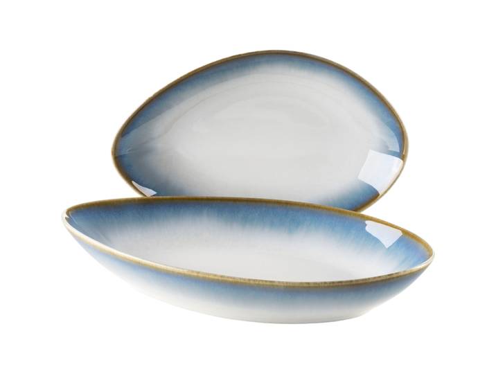 MÄSER Schalen-Set La Sinfonia hellblau Steinzeug 2 Stk - Schalen-Set