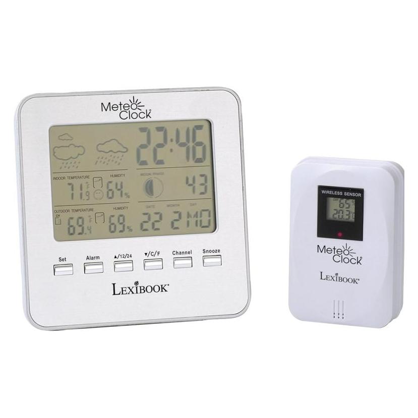 Lexibook MeteoClock Wetterstation Silber (22925710)