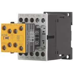 Eaton 191753 Sicherheitshilfsschütz, 230 V 50 Hz, 240 V 60 Hz, S = Schließer: 4 S, Ö = Öffner: 4 Ö, Schraubklemmen, Wechselstrombetätigung