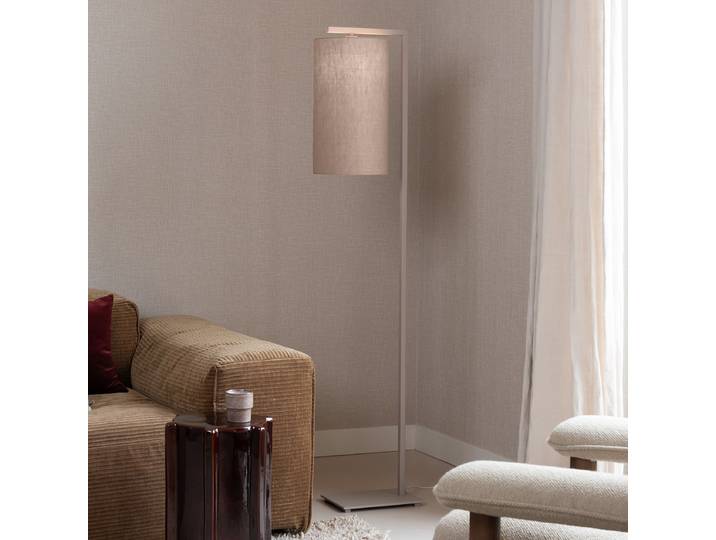 Lampadaire Boston type A 25 x 160 x 30cm Beige/Cappuccino/Sable Lin E27