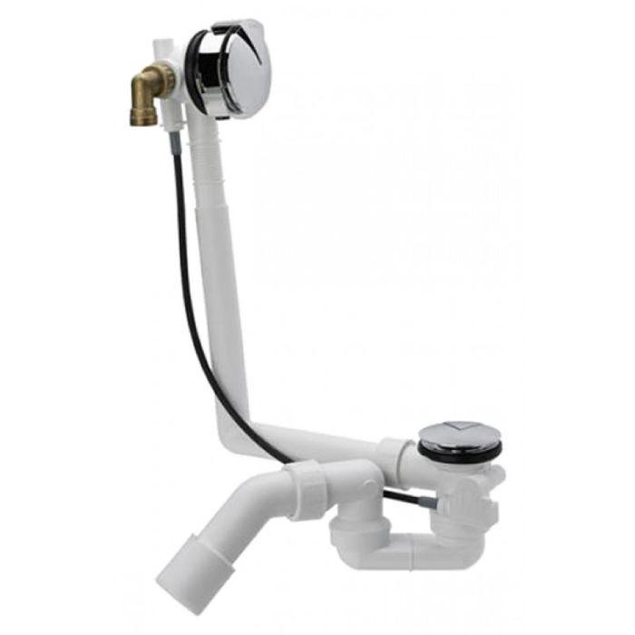 VitrA Multiplex Trio Ab-/Überlaufgarnitur G111557 mit Wanneneinlauf, für Badewanne ohne System