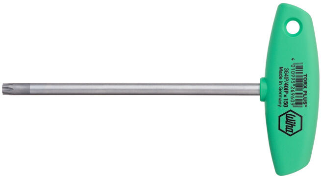 Wiha Clé mâle avec manche en T TX PLUS® chromée mat (26957) 25IP x 150 mm (26957)